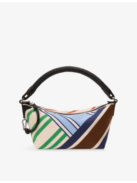 Loewe Cala Bayadere Embroidered Canvas Shoulder Bag