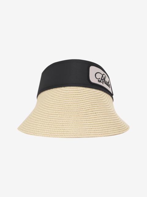 Rhude PATCH LOGO STRAW VISOR