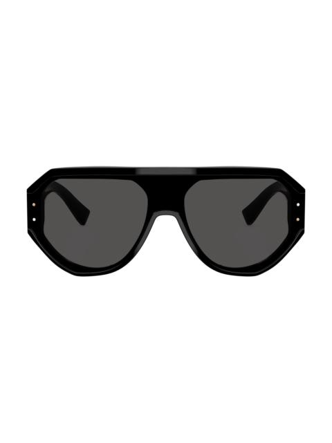 Dolce & Gabbana Men's Aviator Sunglasses - Black