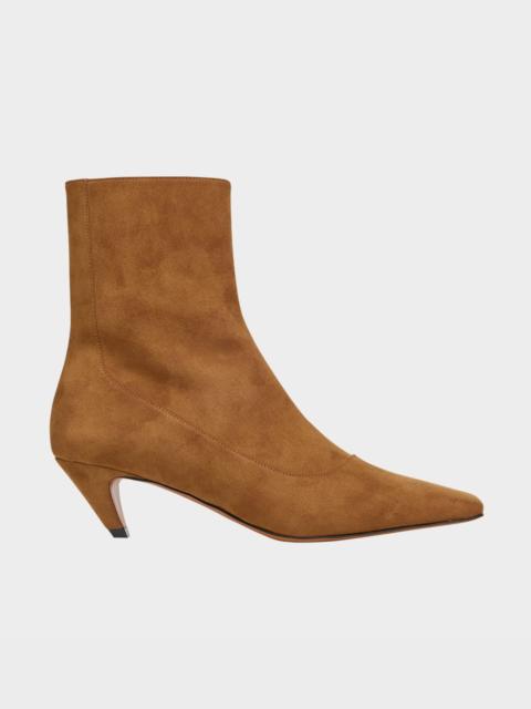 Stella McCartney Spur Vegan Suede Ankle Booties