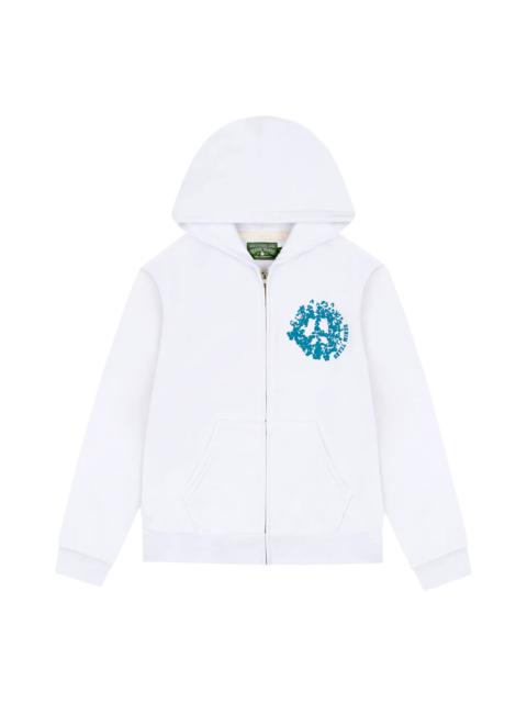 DENIM TEARS Denim University Zip Hoodie "White"