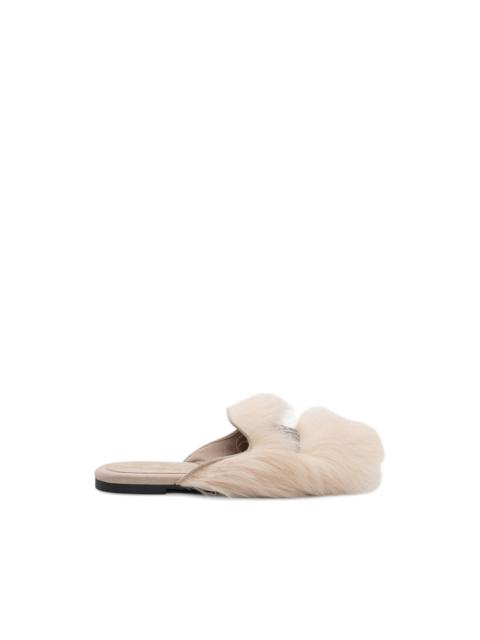 Dolce & Gabbana round-toe texture mules
