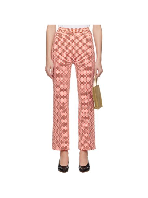 HIGH SPORT Orange & White Charlie Trousers