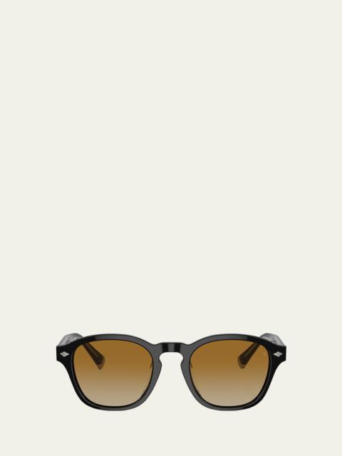 Brunello Cucinelli Men's Acetate Square Sunglasses
