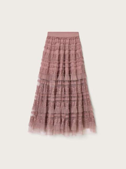 ALLSAINTS ARLEA TULLE MAXI SKIRT