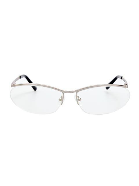 LINDA FARROW Charlotte Optical in Matt Silver