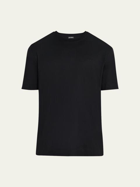 ZEGNA Men's Cotton Crewneck T-Shirt
