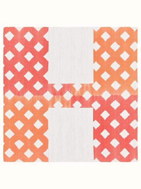 Hermès Ikat H Net scarf 140