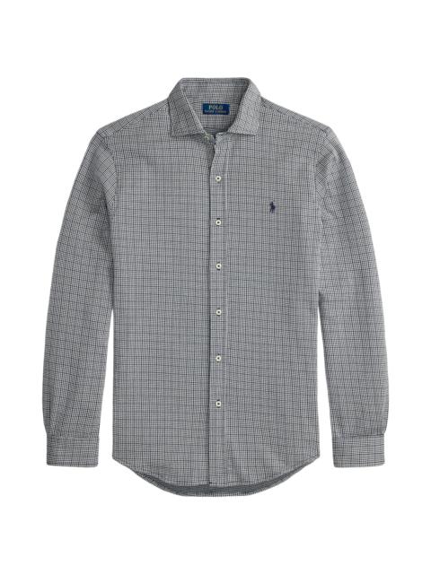 Polo Ralph Lauren Men's Checked Cotton Logo Sport Shirt - Glen Plaid Newport Navy White