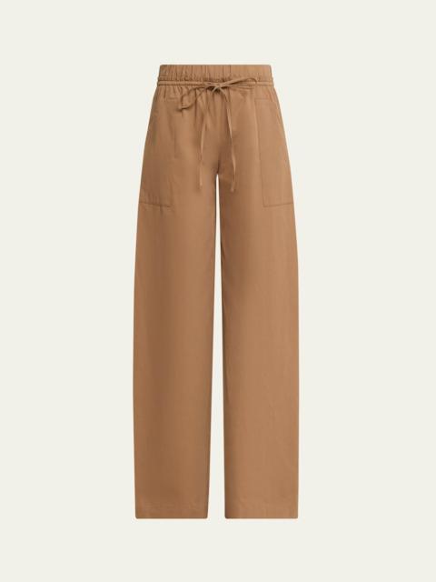 Vince Mid-Rise Cotton Drawstring Pants