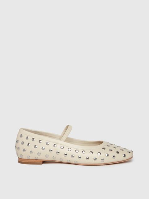 PAIGE Joya Studded Flat