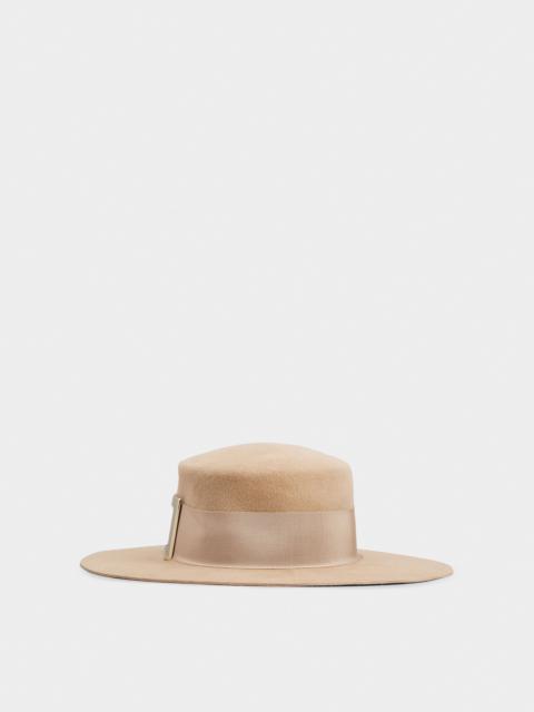 Roger Vivier Très Vivier Metal Buckle Hat