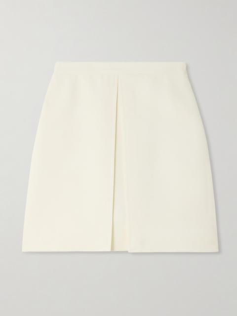 LIBEROWE + The Vanguard Alex Layered Wool-crepe Mini Skirt