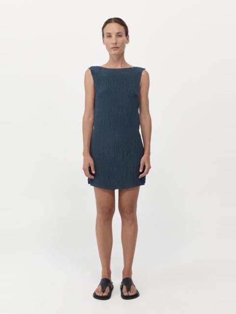 ST. AGNI Textured Open Back Mini Dress - Ink