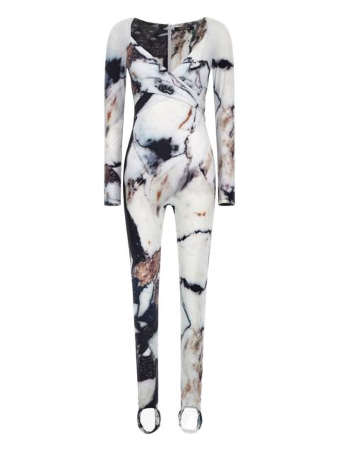 Roberto Cavalli marble-print jumpsuit
