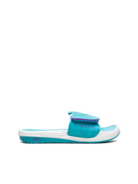 x LaMelo Ball Nitrocat V "Hornets Away" slides