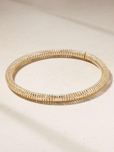 RAINBOW K Versus 14-karat gold diamond necklace