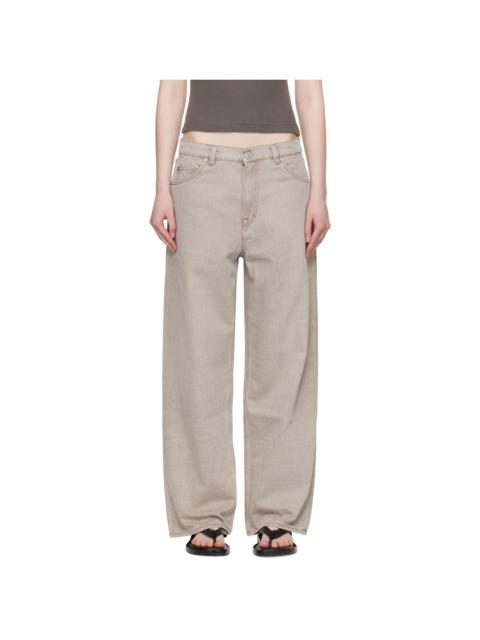 Our Legacy Beige Vast Cut Jeans