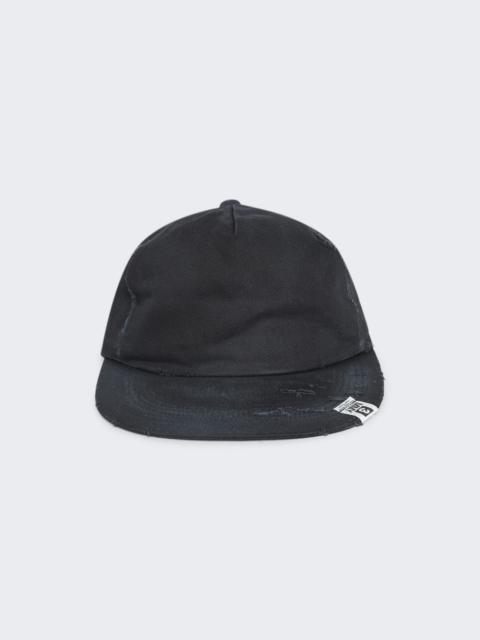 Distressed Oversized Bucket Hat Black