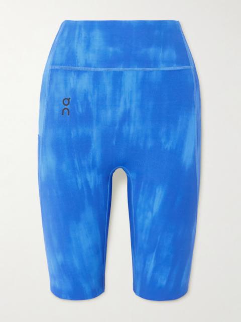 On Malibu Tie-dyed Stretch Recycled-jersey Shorts