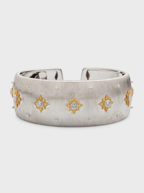 Buccellati Macri Giglio 18K Gold 7-Diamond Cuff