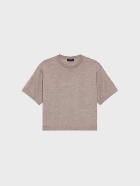 Theory Boxy Tee in Regal Wool