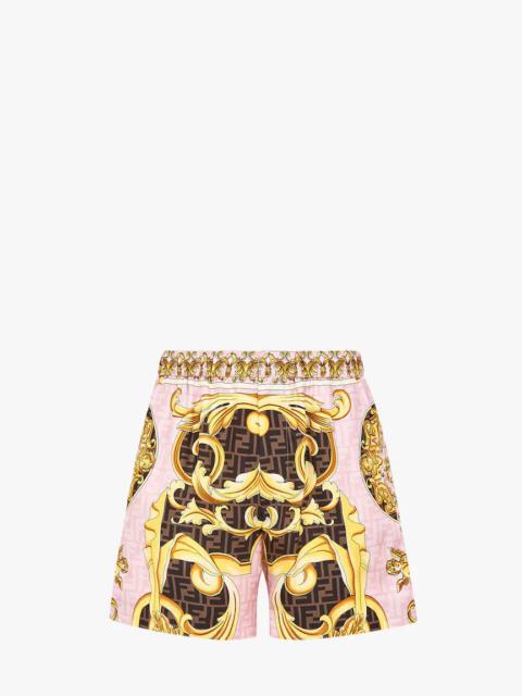 FENDI Fendace multicolor silk pants