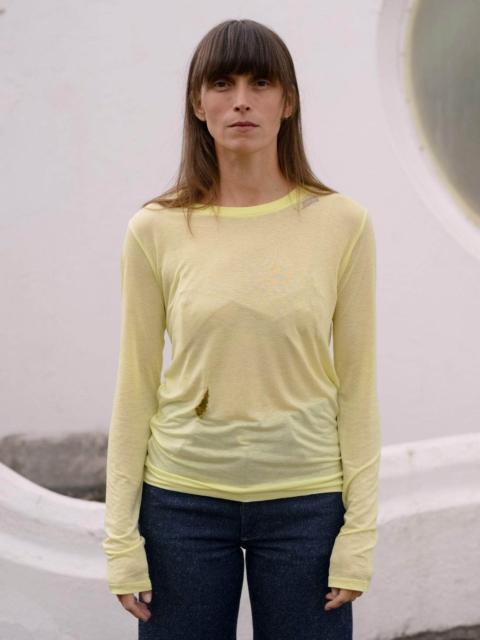 BASERANGE Repair - Long Sleeve Tee No.125 - Deadstock Lyocell