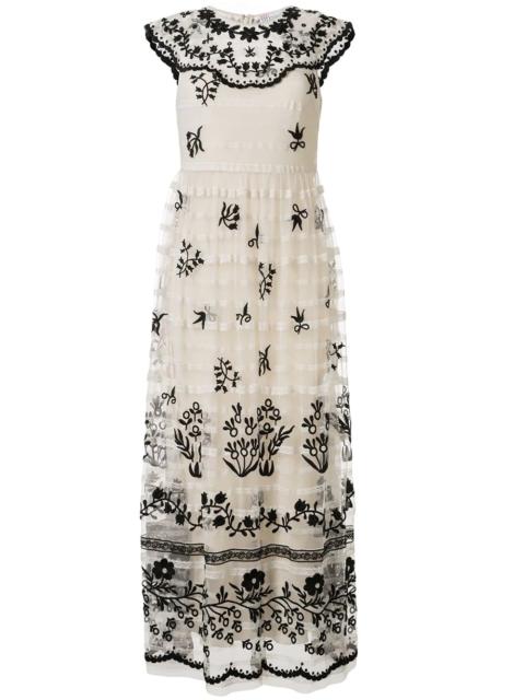 REDValentino floral embroidered maxi dress