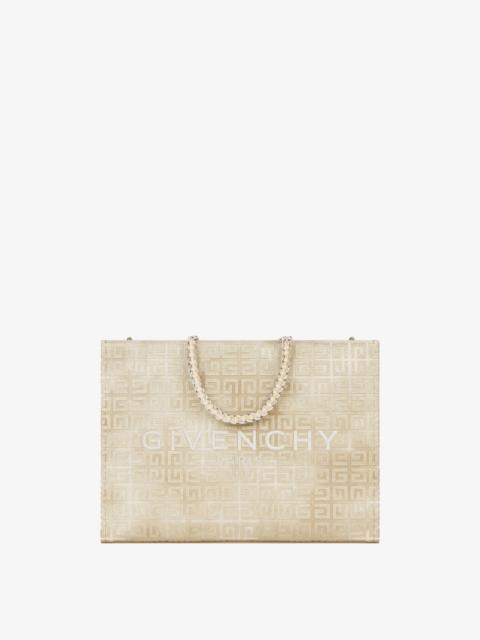 Givenchy MEDIUM G-TOTE SHOPPING BAG IN 4G CANVAS WITH CHAIN