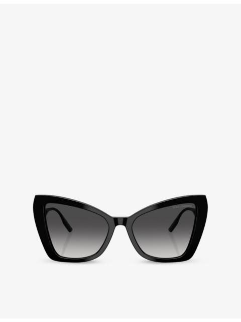 Dolce & Gabbana DG4489 Cat-Eye Acetate Sunglasses