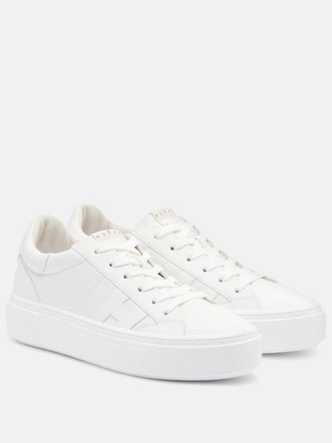 HOGAN H705 Allacciato H leather platform sneakers