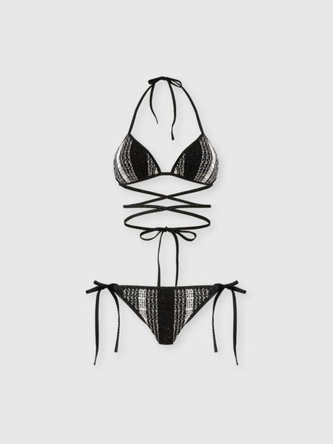 Missoni Bikini with mesh detailing and sequin appliqué