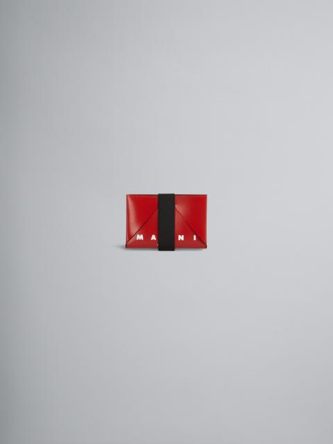 Marni BLACK AND RED ORIGAMI WALLET