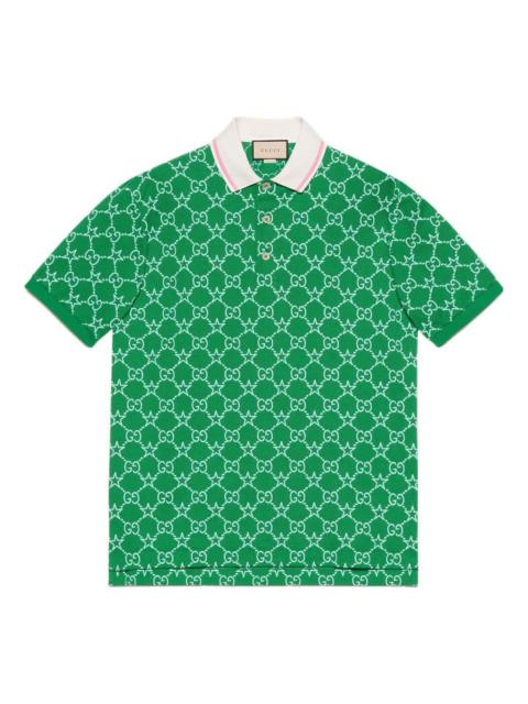 Gucci GG Stretch Cotton Polo 'Green' 696071-XJEE9-3129