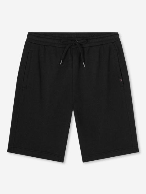 Derek Rose Men's Sweat Shorts Quinn Cotton Modal Black
