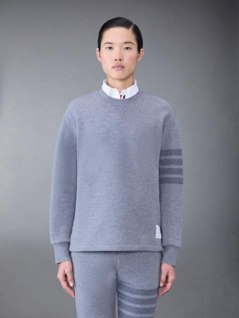 Thom Browne Wool Loopback Oversized 4-Bar Sweatshirt