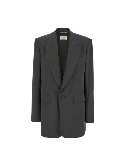 Veste Tailleur Hyper Crepe Mousse De Soie