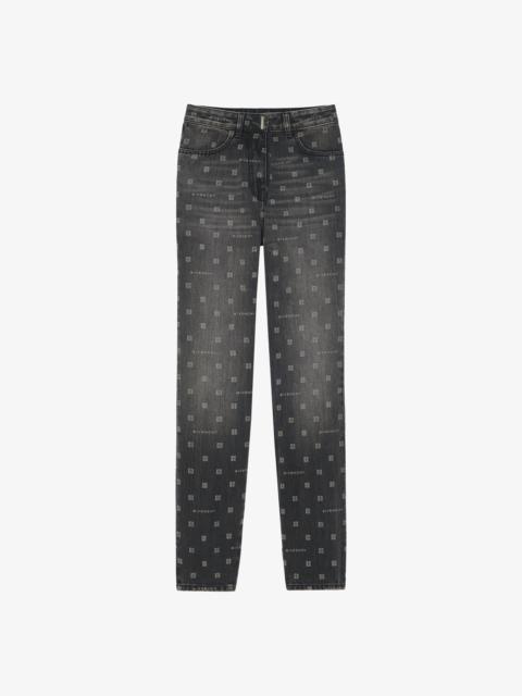 Givenchy SLIM FIT JEANS IN GIVENCHY 4G DENIM