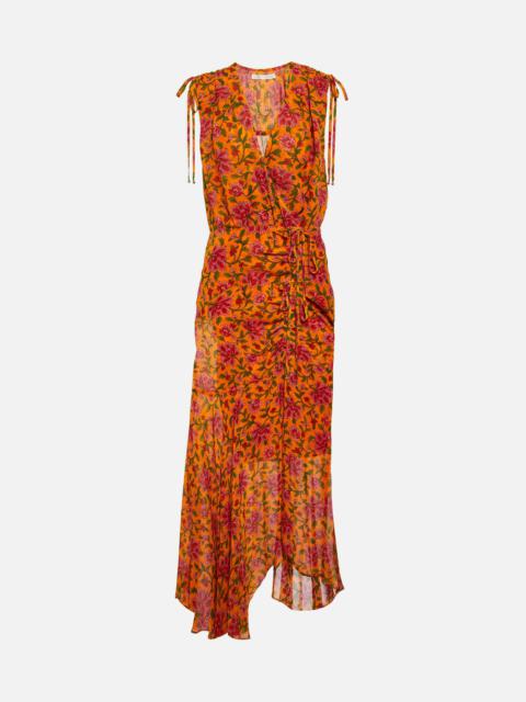 Dovima silk midi dress