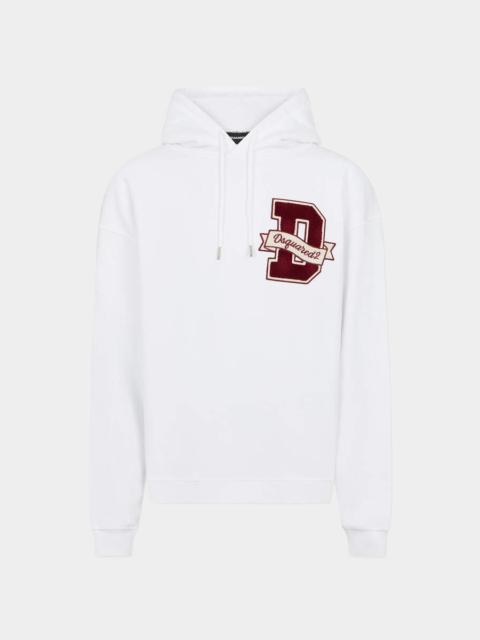 DSQUARED2 D2 COLLEGE RELAX FIT HOODIE