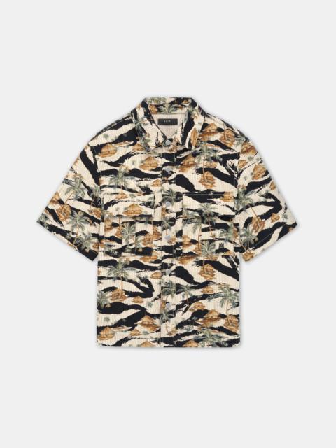 AMIRI AMIRI REPEAT PALM CAMP SHIRT