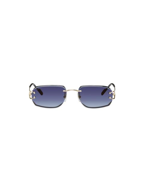 Gold 'Classic C de Cartier' Sunglasses