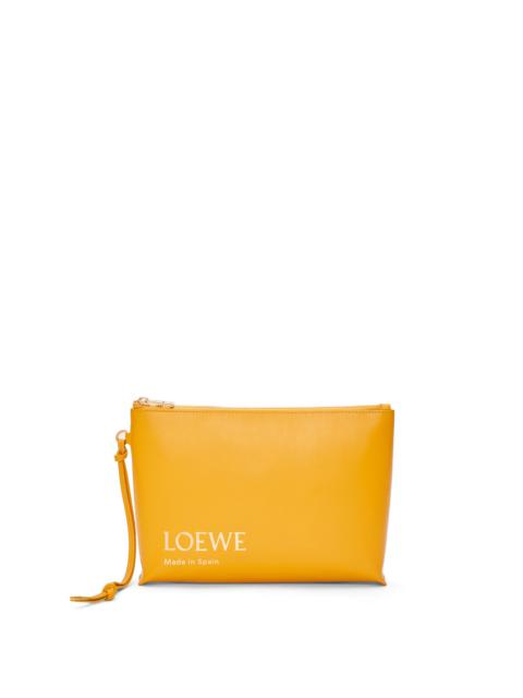 Loewe Embossed LOEWE T Pouch in shiny nappa calfskin