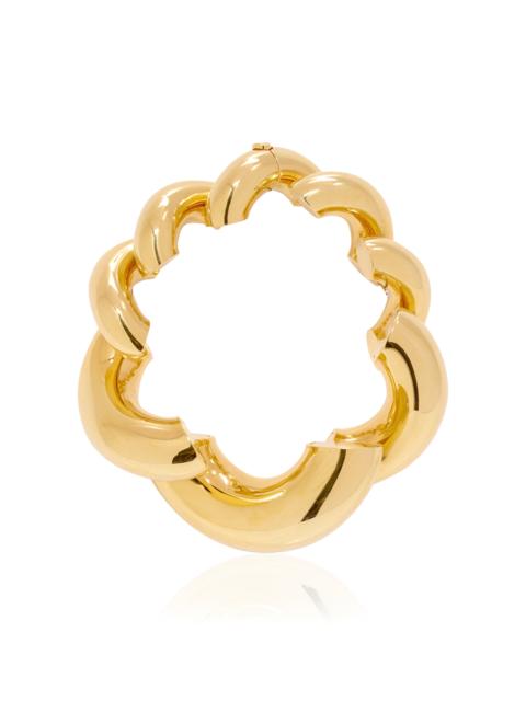Alaïa Gold-Tone Twisted Bracelet gold