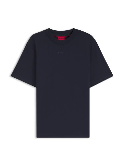 HUGO RELAXED-FIT COTTON-JERSEY T-SHIRT WITH LOGO PRINT