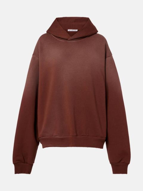 Acne Studios Logo cotton-blend fleece hoodie
