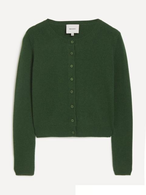 Reformation Clara Grass Cashmere Cardigan