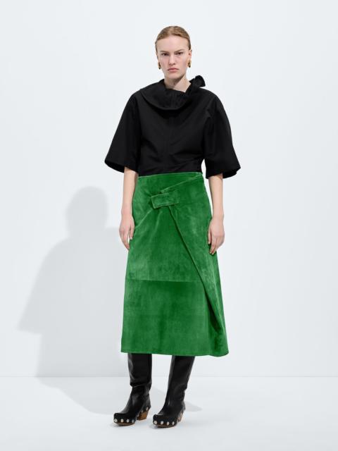 Bottega Veneta Suede Leather Skirt