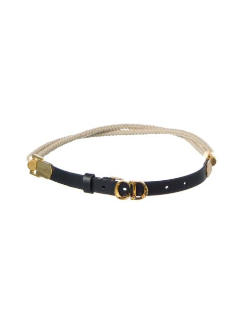 Dior Dior Rope & Leather Belt